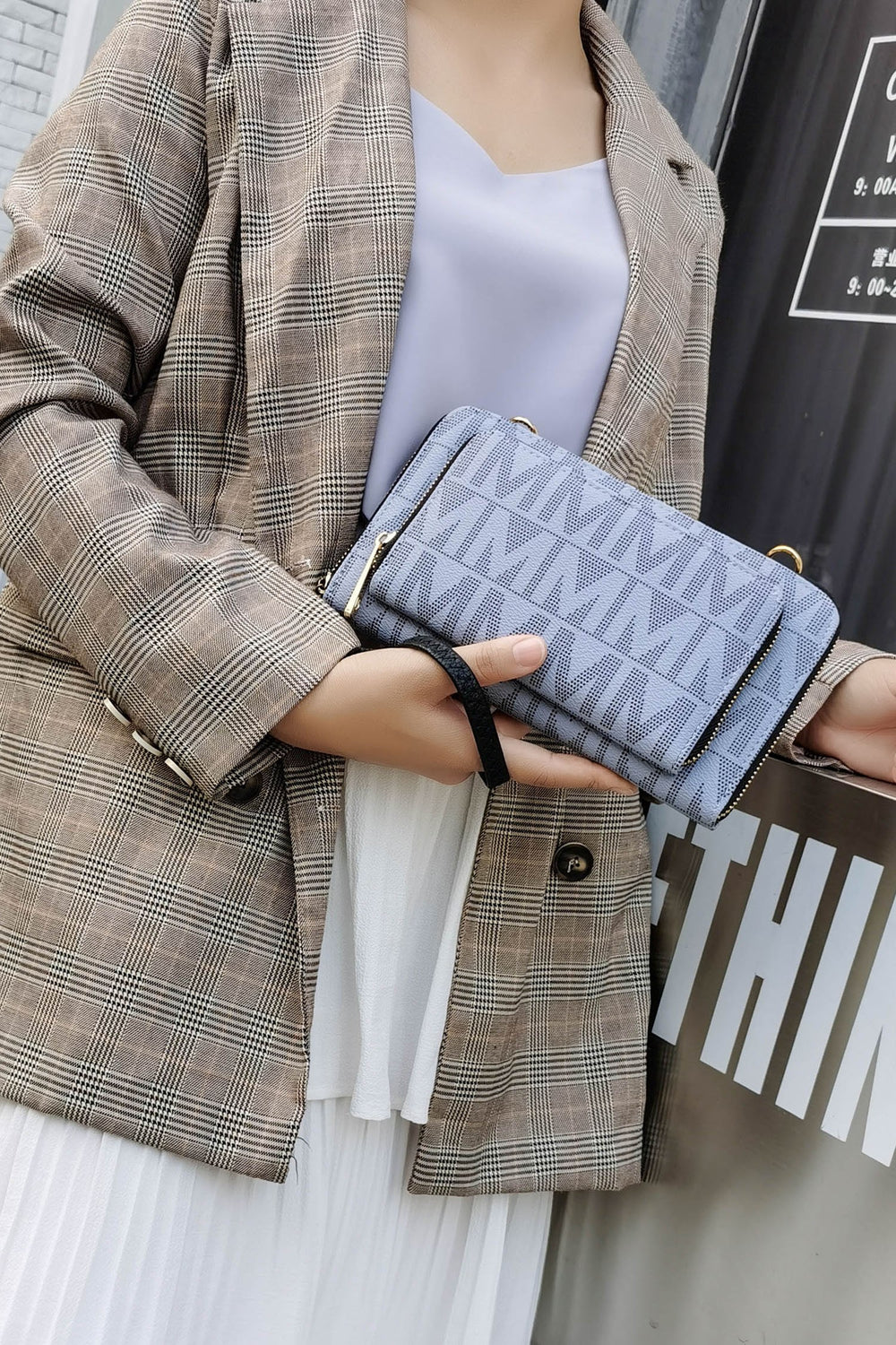 Black Mkf Dilma Wallet Cell Phone Crossbody By Mia K