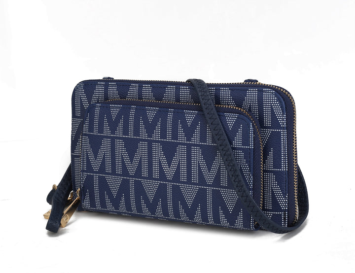 White Mkf Dilma Wallet Cell Phone Crossbody By Mia K