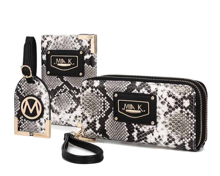 Mustard Mkf Darla Snake Travel Gift Set By Mia K