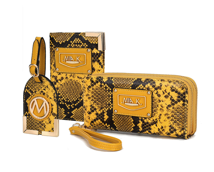 Mkf Darla Snake Travel Gift Set By Mia K