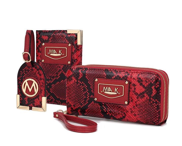 Mkf Darla Snake Travel Gift Set By Mia K