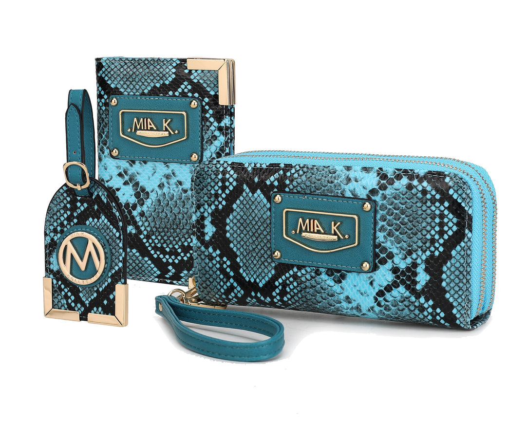Mkf Darla Snake Travel Gift Set By Mia K