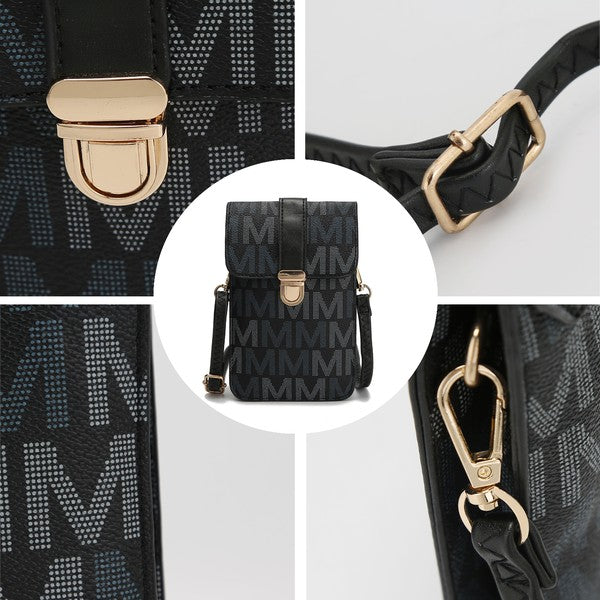 Mkf Lulu Xl M Signature Phone Wallet Crossbody Bag