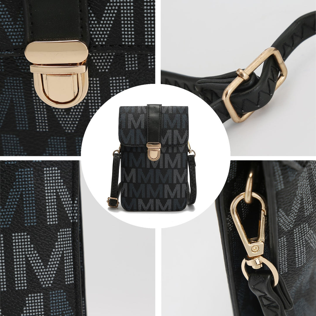 Mkf Lulu Xl M Signature Phone Wallet Crossbody Bag