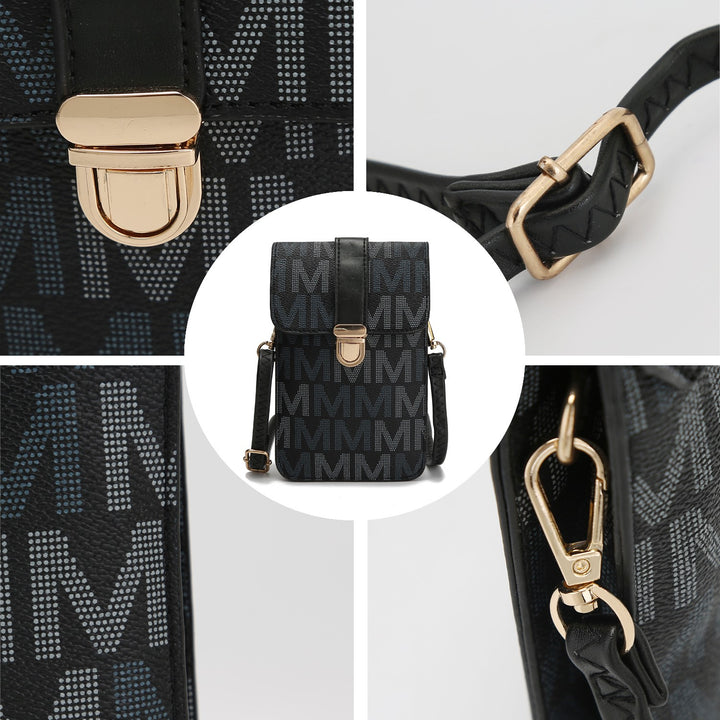 Mkf Lulu Xl M Signature Phone Wallet Crossbody Bag