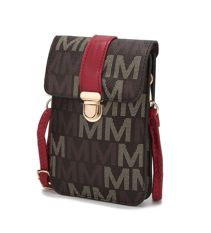 Mkf Lulu Xl M Signature Phone Wallet Crossbody Bag