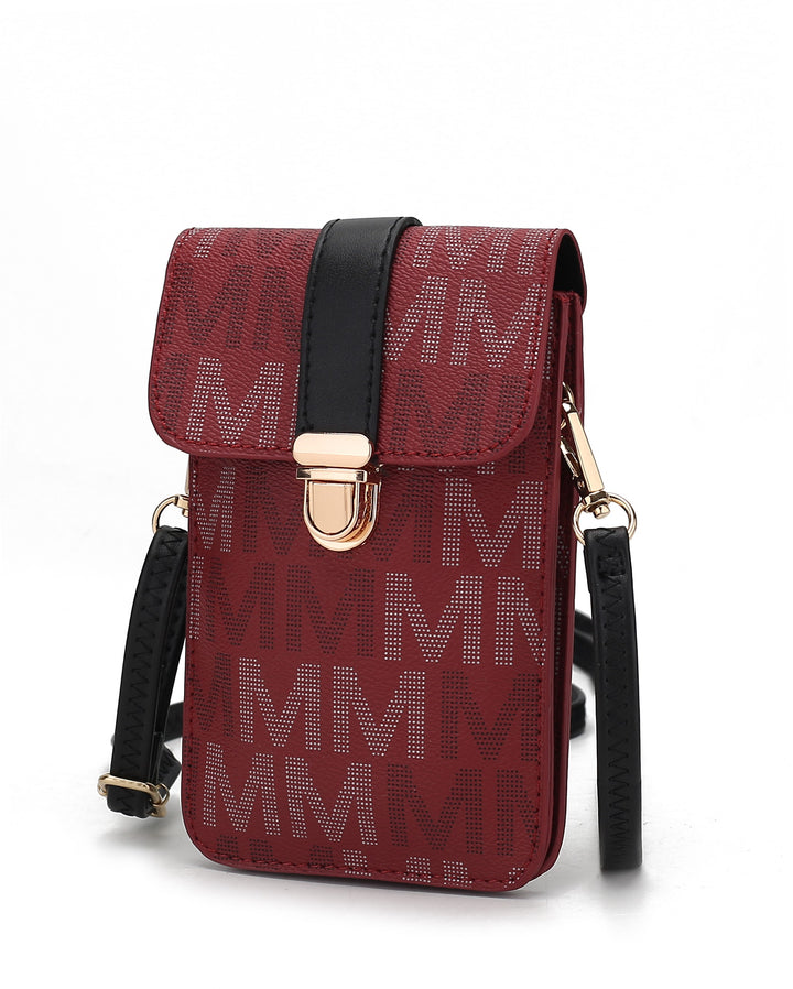 Mkf Lulu Xl M Signature Phone Wallet Crossbody Bag