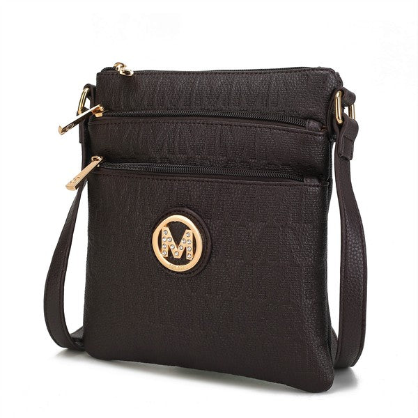 Pewter Mkf Lennit Womens Crossbody Bag By Mia K