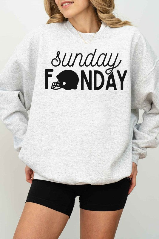 PINK Sunday Funday Football Game Oversized Sweatshirt