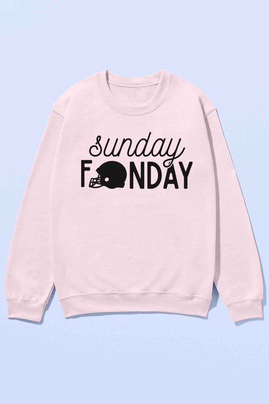 PINK Sunday Funday Football Game Oversized Sweatshirt