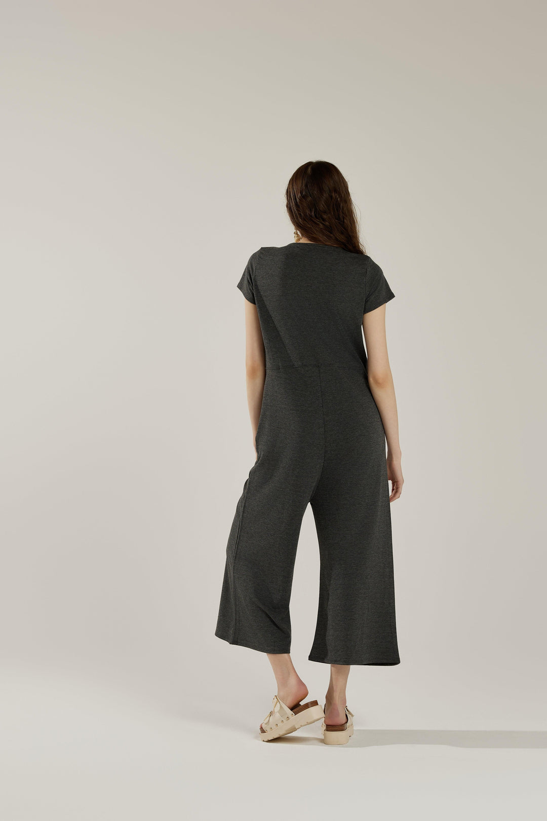 H.Blush Comfort Button Up Front Closure Jumpsuit