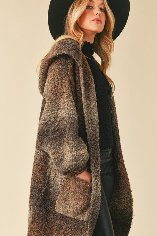 BROWN MULTI Nelsi Cardigan
