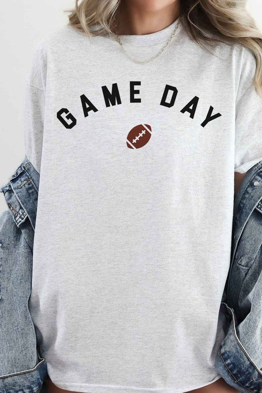 PINK Game Day Football Tailgate Oversized Graphic Tee