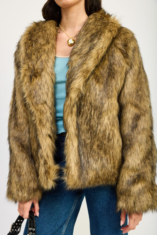 BASIL Furry Cardigan