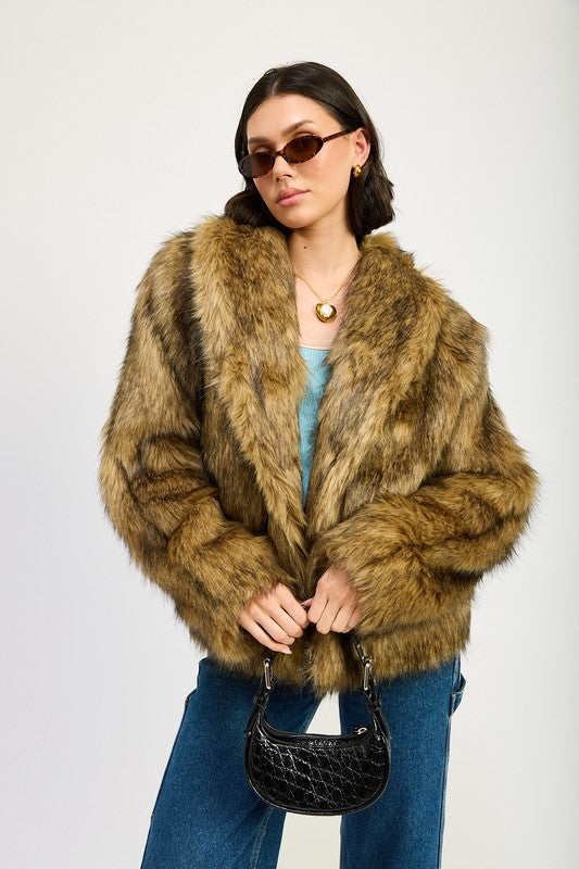 BASIL Furry Cardigan