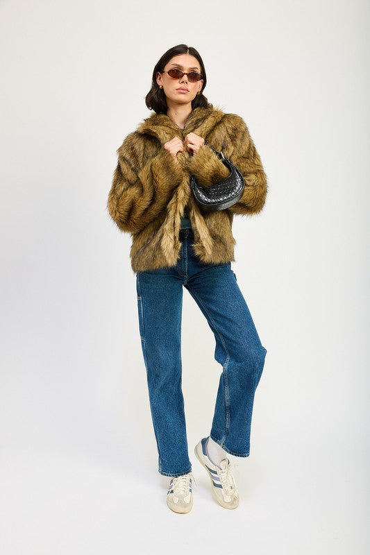BASIL Furry Cardigan