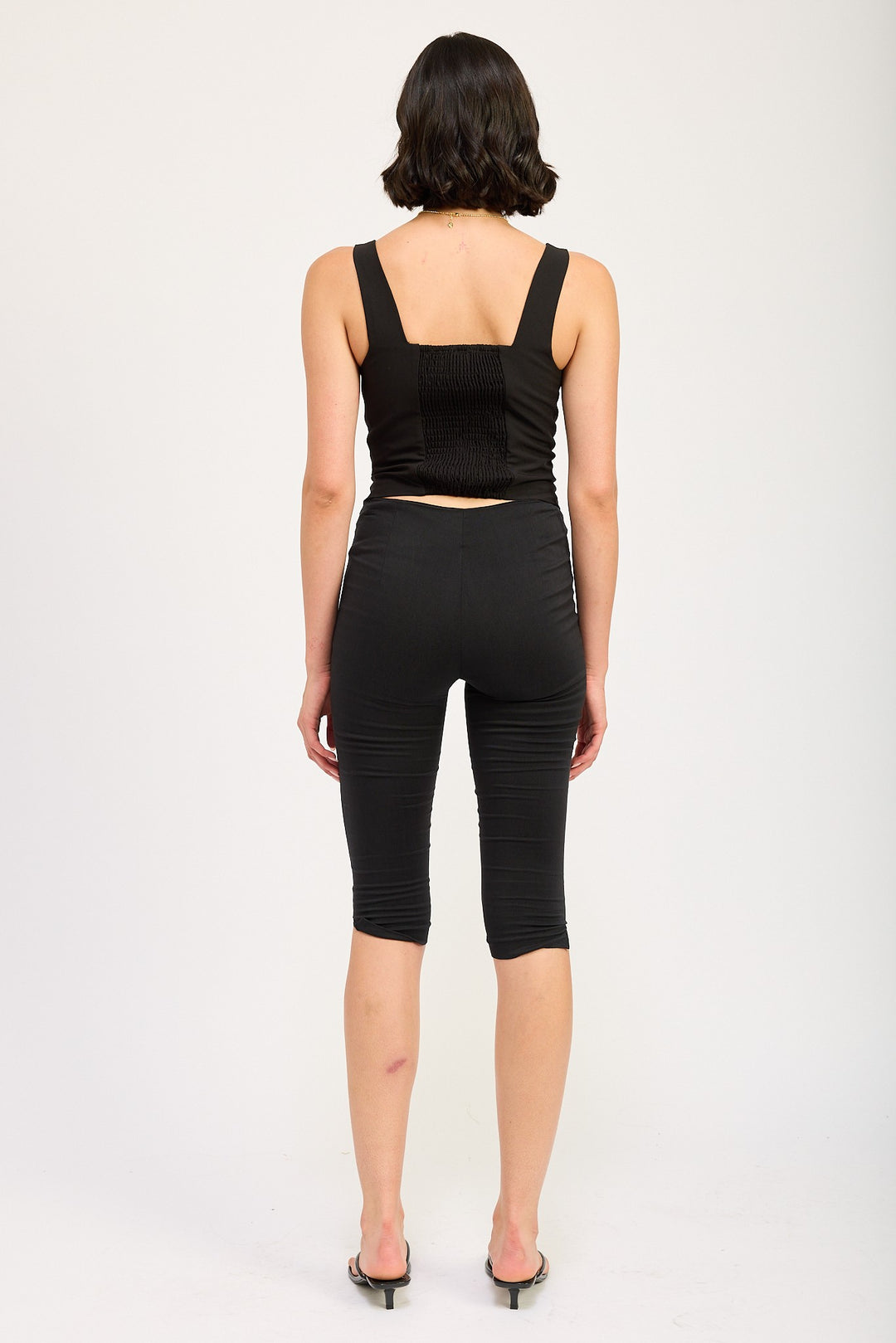 Sleeveless Top With Button Up Detail