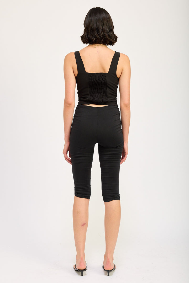 Sleeveless Top With Button Up Detail