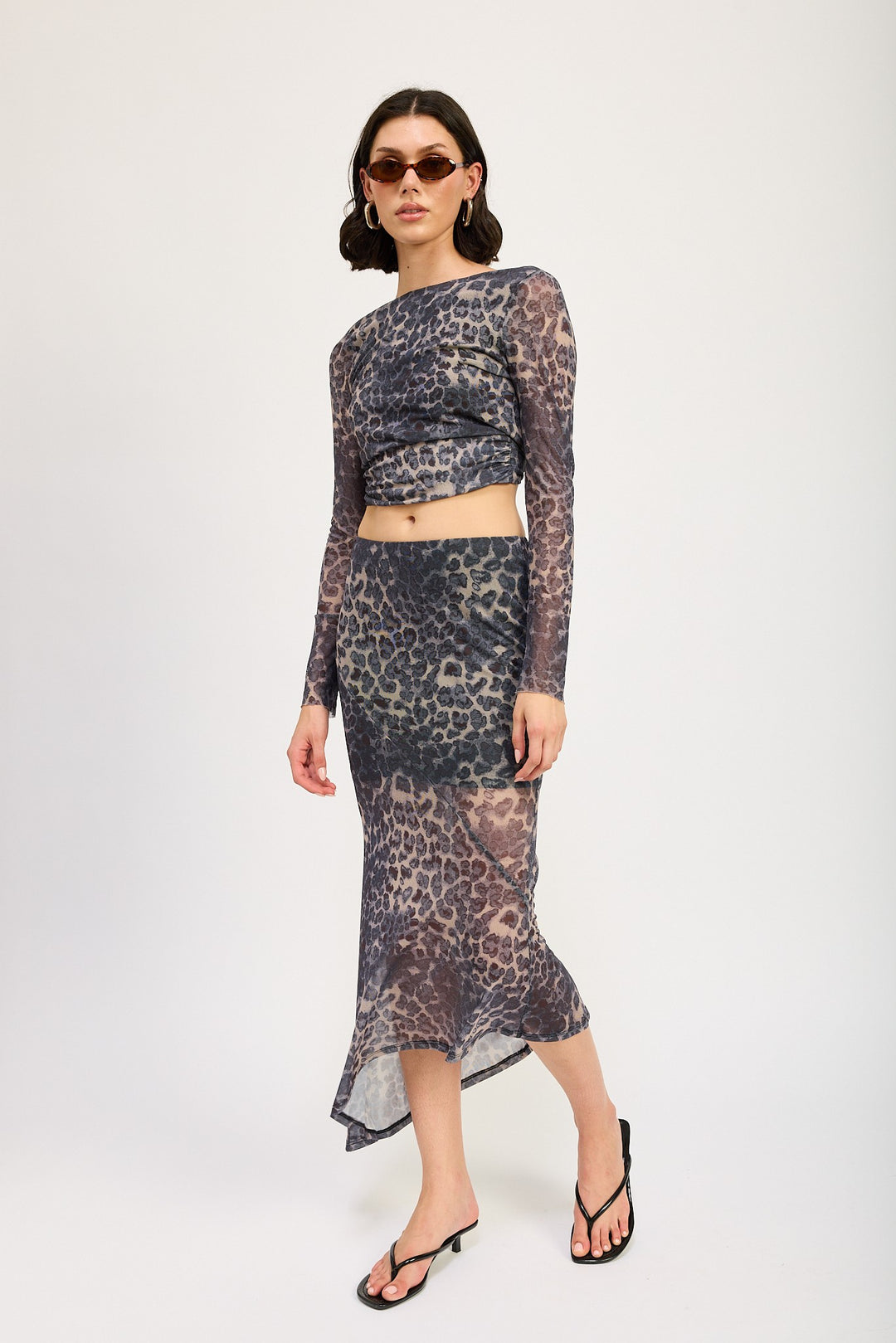 Long Sleeve Top With Back Tie