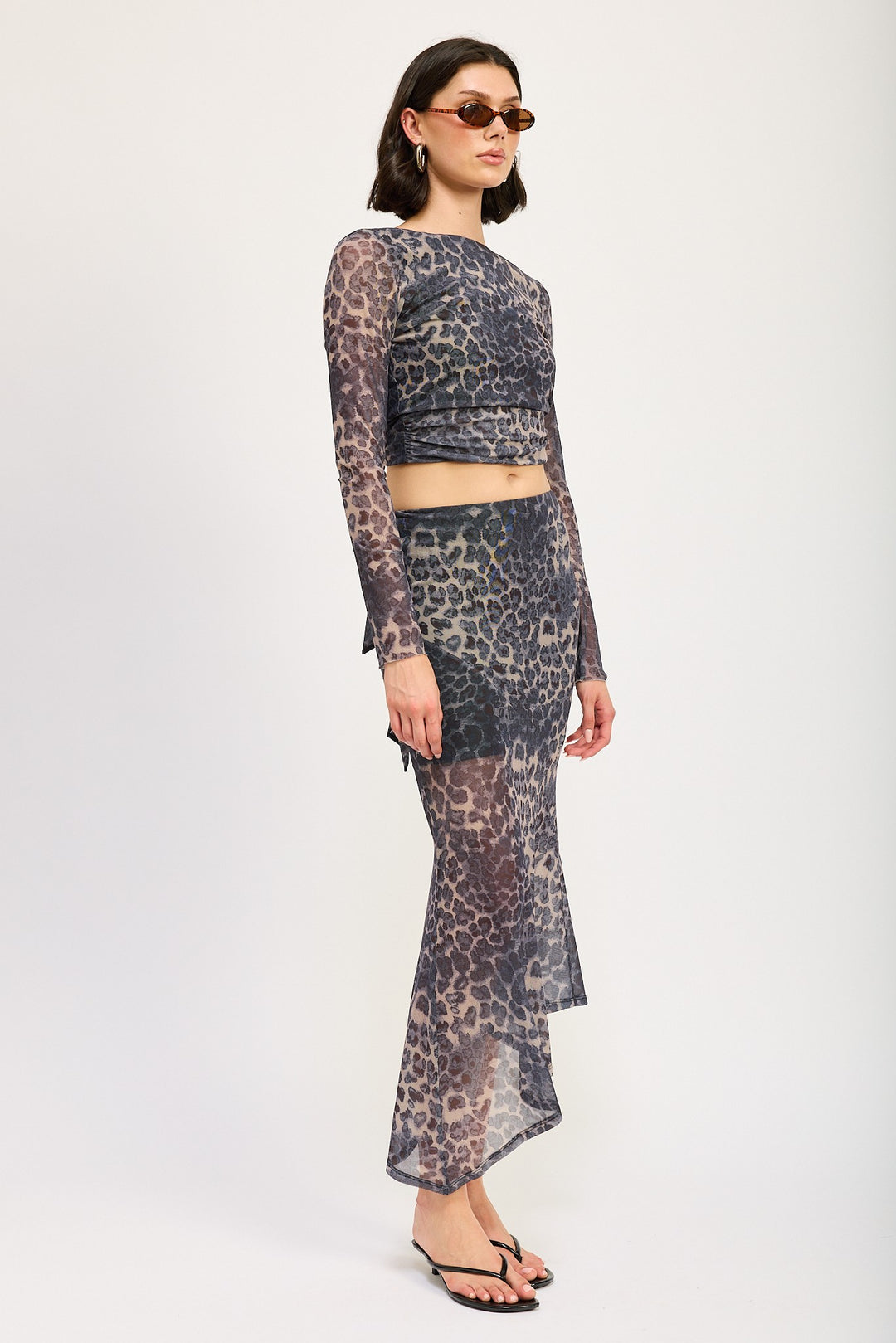 Long Sleeve Top With Back Tie