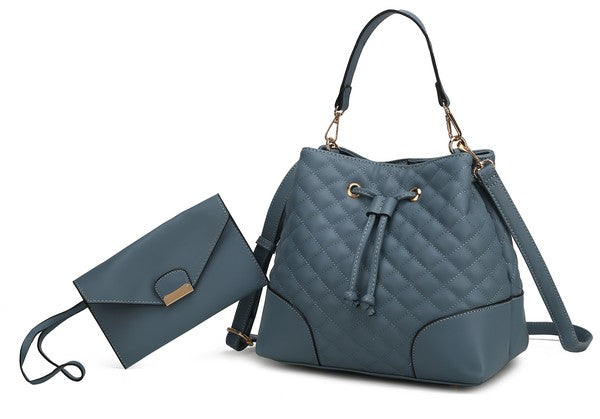 Mkf Wendy Bucket Bag With Wristlet By Mia K