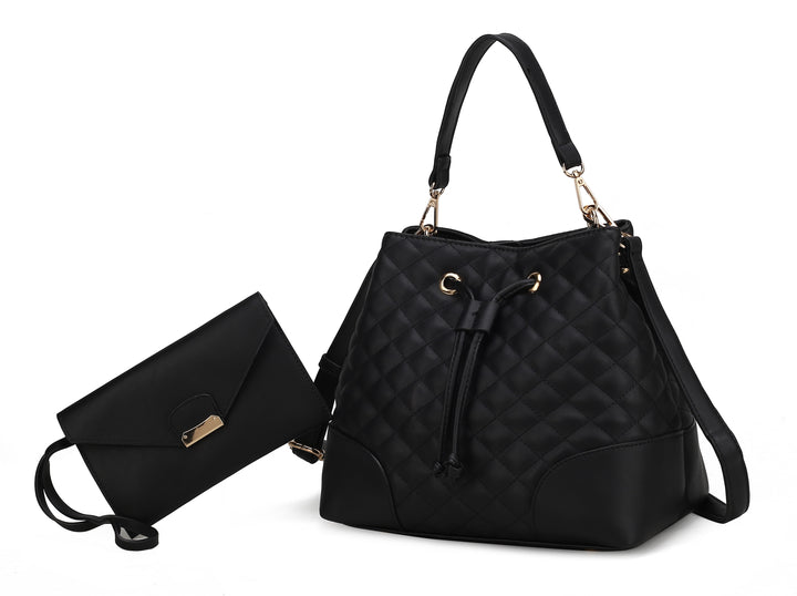 Mkf Wendy Bucket Bag With Wristlet By Mia K