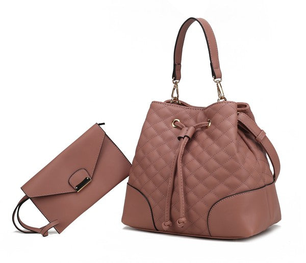 Mkf Wendy Bucket Bag With Wristlet By Mia K