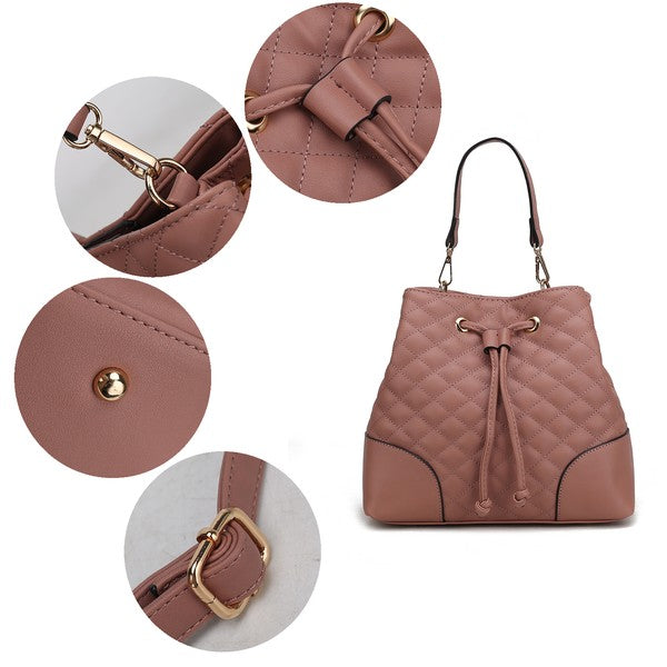 Mkf Wendy Bucket Bag With Wristlet By Mia K