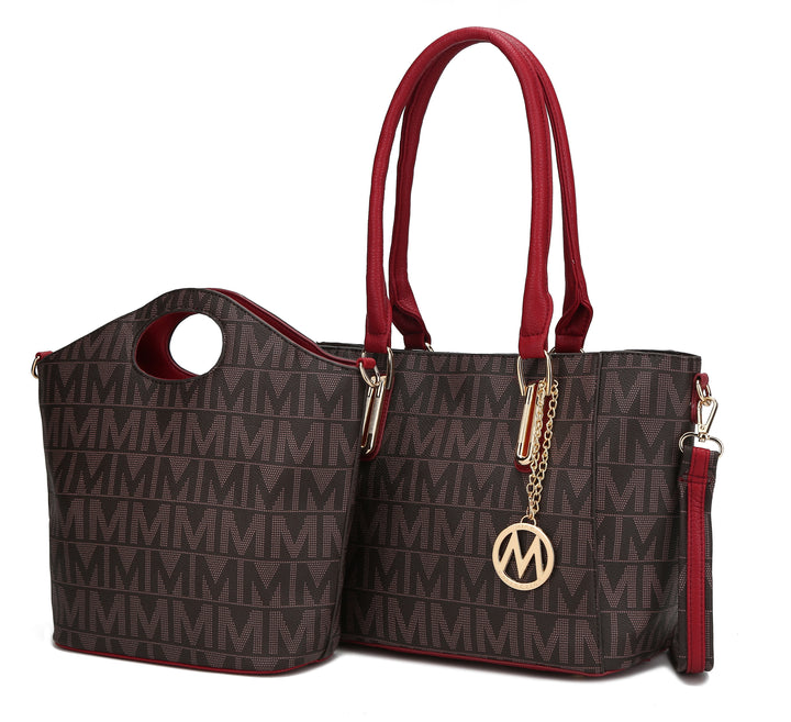 Mkf Casey M Signature Tote Crossbody Set