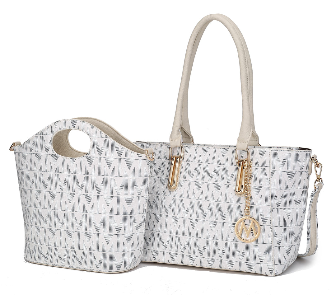Mkf Casey M Signature Tote Crossbody Set