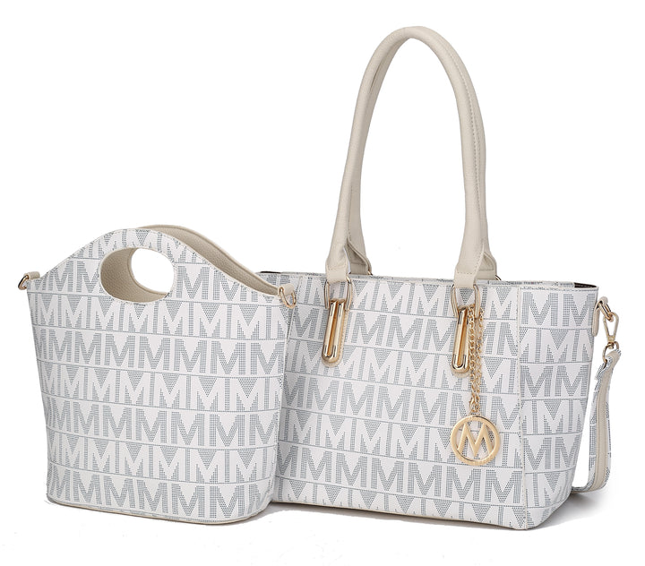 Mkf Casey M Signature Tote Crossbody Set
