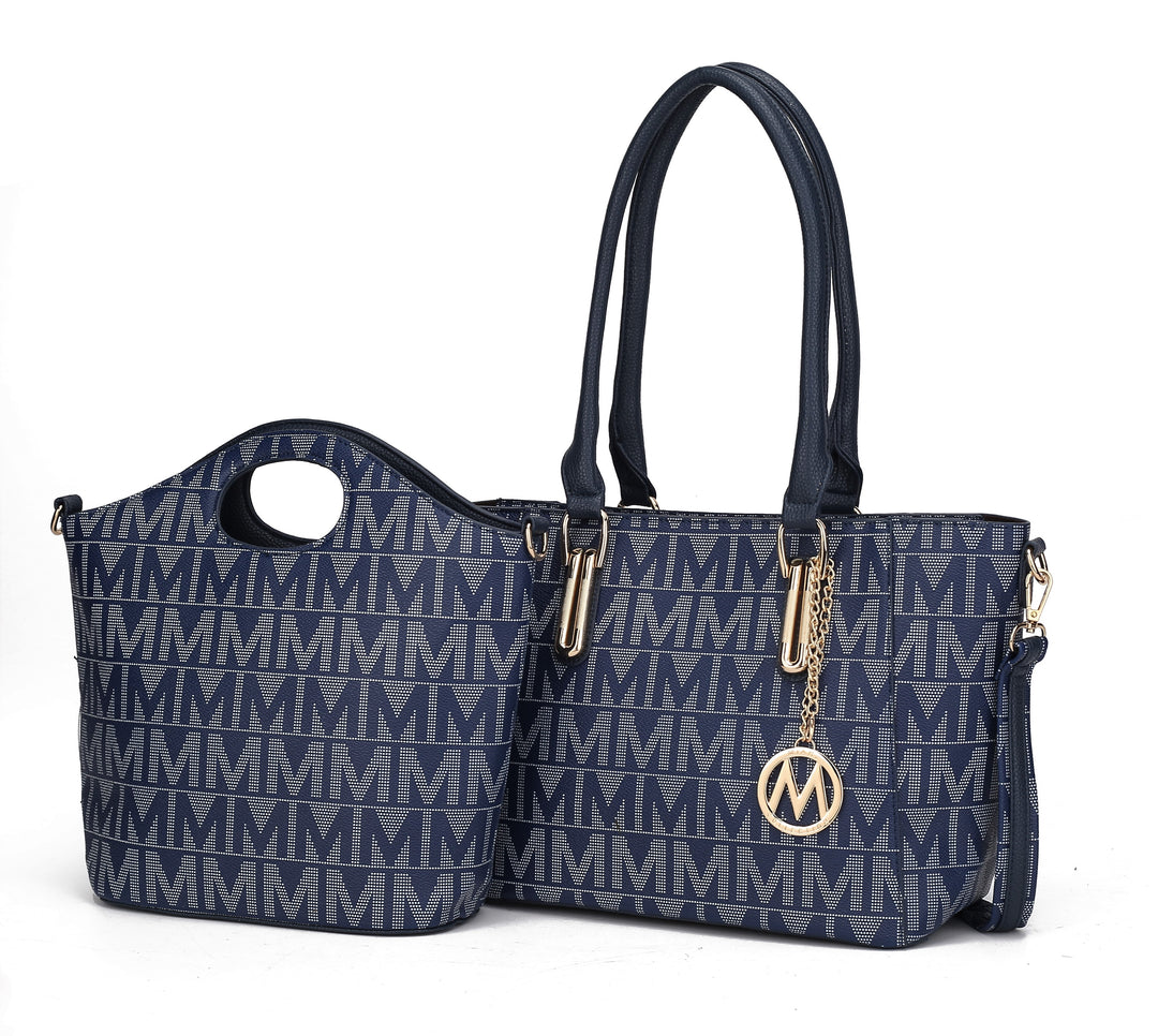 Mkf Casey M Signature Tote Crossbody Set