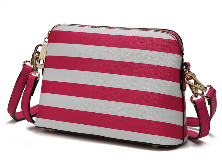 Mkf Kimmy Striped Crossbody Bag By Mia K