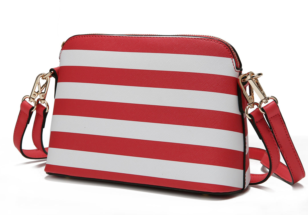 Royal Mkf Kimmy Striped Crossbody Bag By Mia K