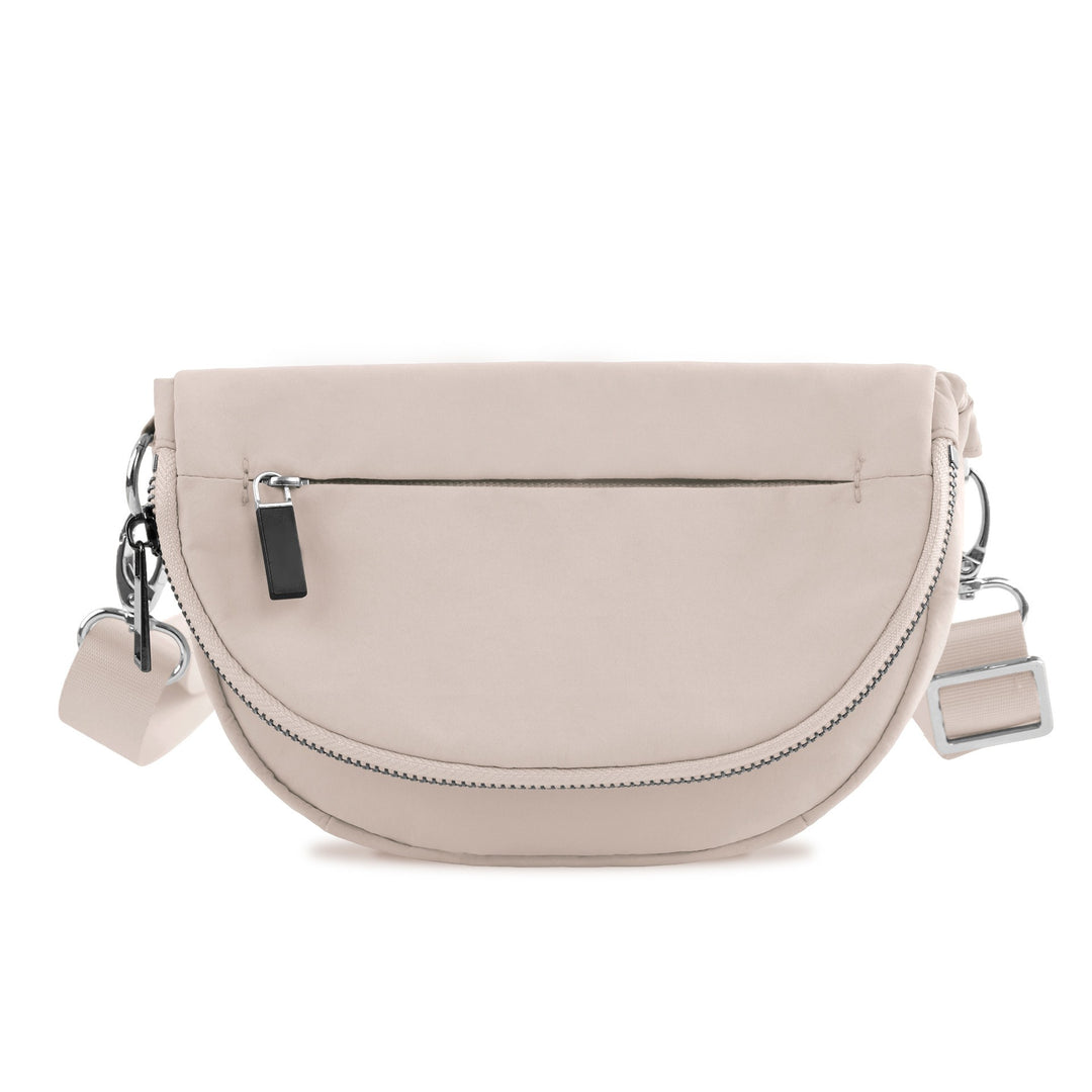 Black Riley All Around Foldover Crossbody