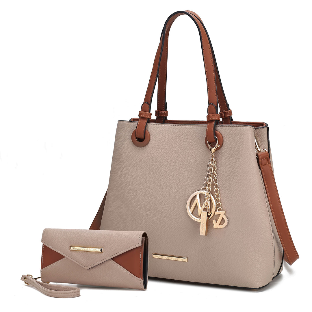 Mkf Kearny Women Tote Handbag And Wallet 2Pcs
