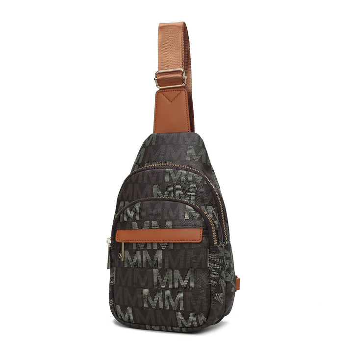 Fuchsia Mkf Helaena Logo Printed Women Sling Bag By Mia K