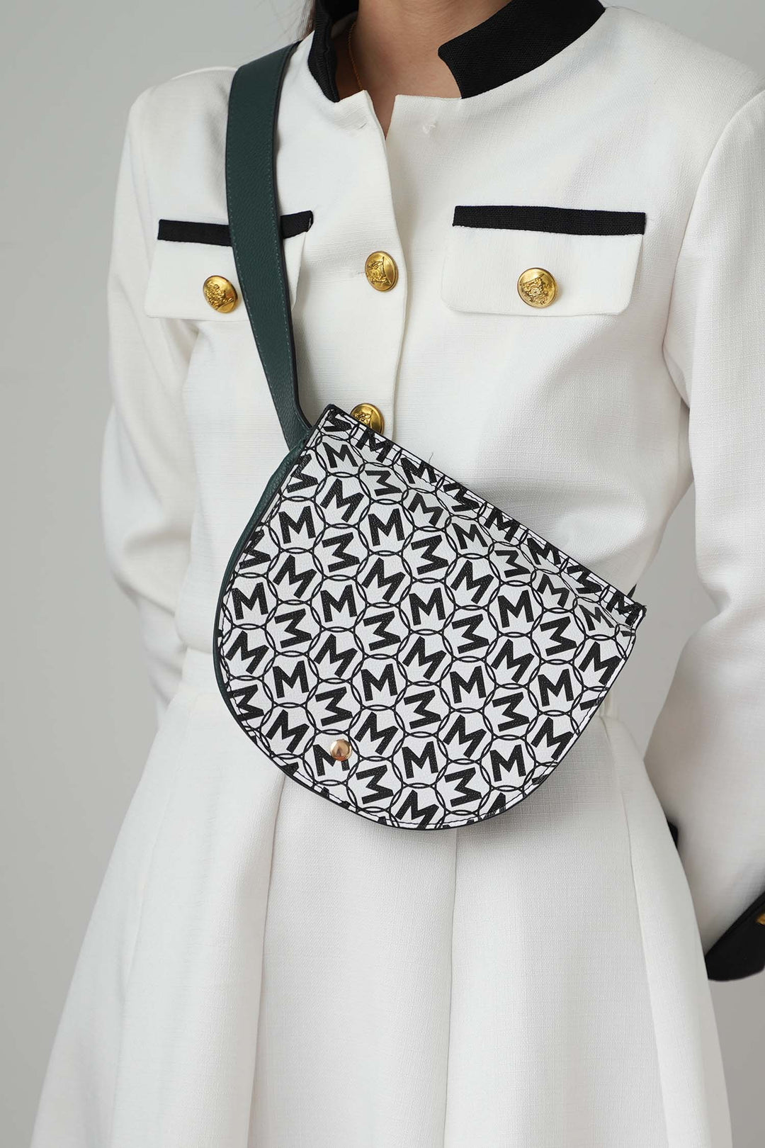 Cognac Mkf Daksha Half Moon Belt Waist Bag By Mia K