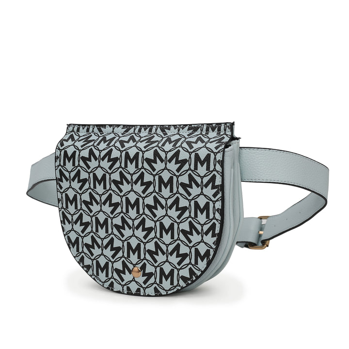 Pink Mkf Daksha Half Moon Belt Waist Bag By Mia K