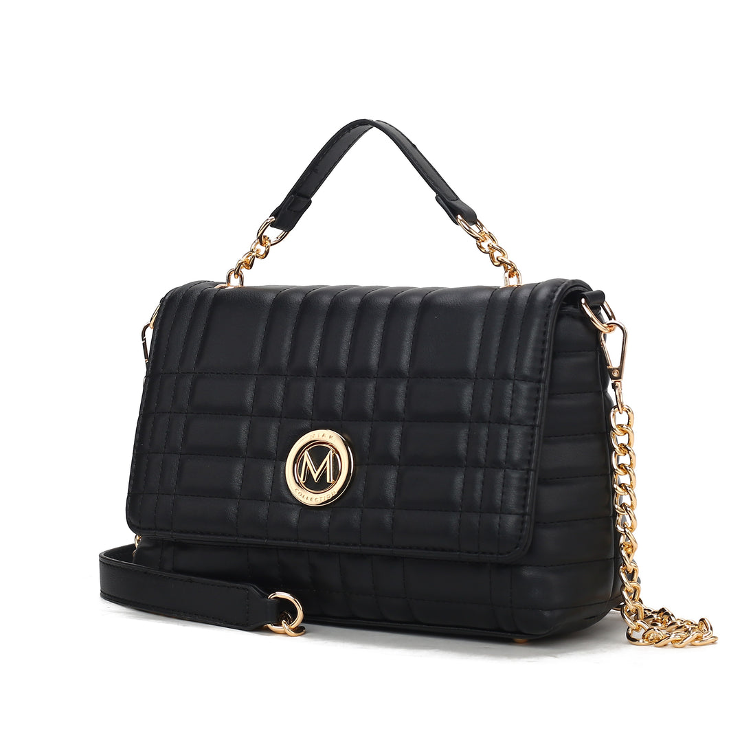 Burgundy Mkf Lola Quilted Women Shoulder Bag By Mia K