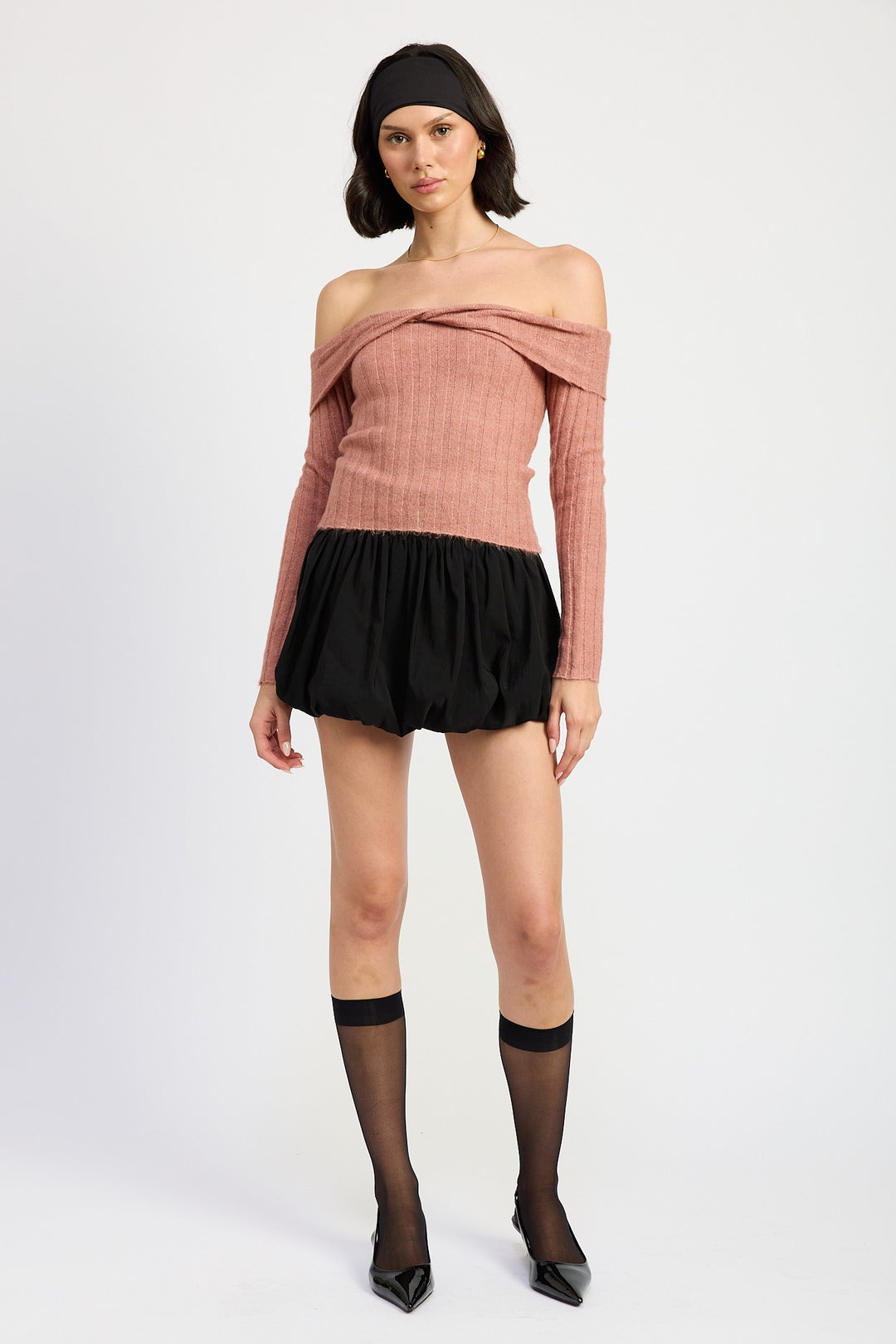 Off Shoulder Sweater Top 1