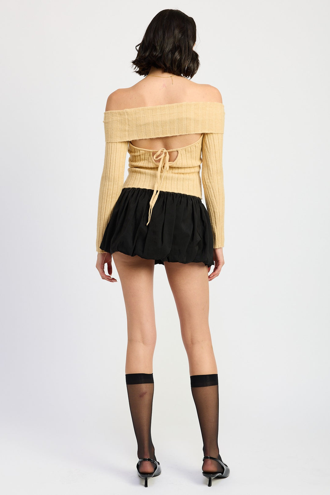 Off Shoulder Sweater Top 1