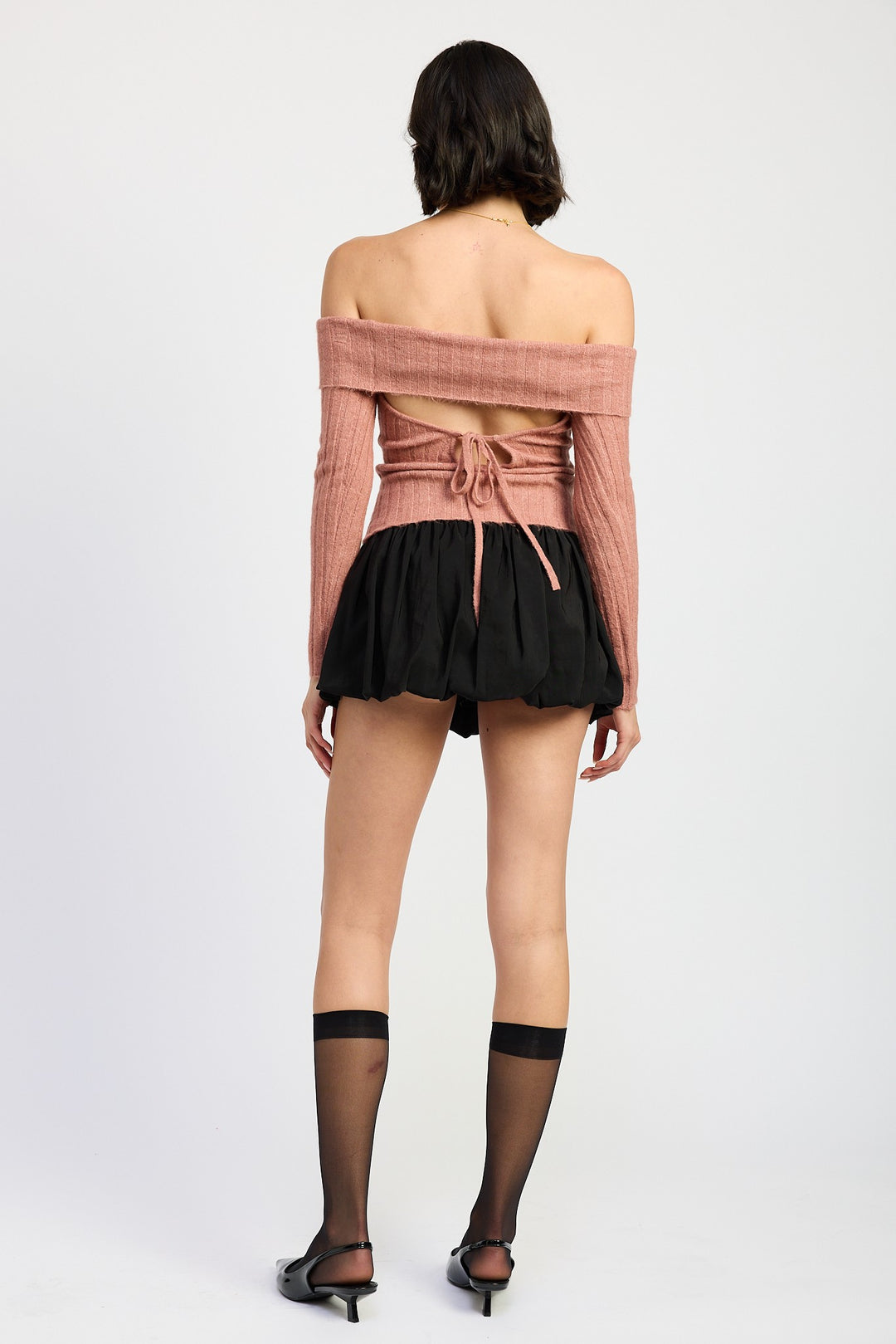 Off Shoulder Sweater Top 1