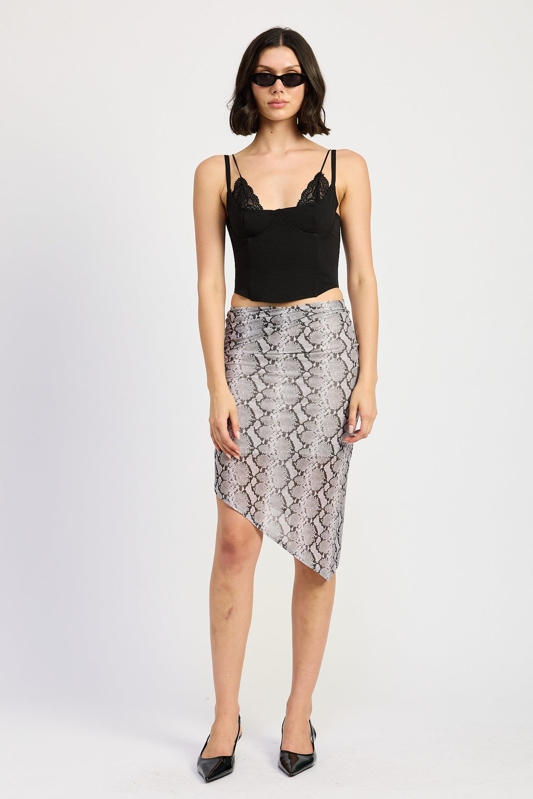 Peekaboo Lace Corset Top