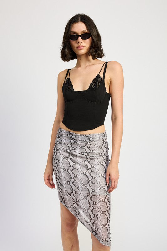 Peekaboo Lace Corset Top