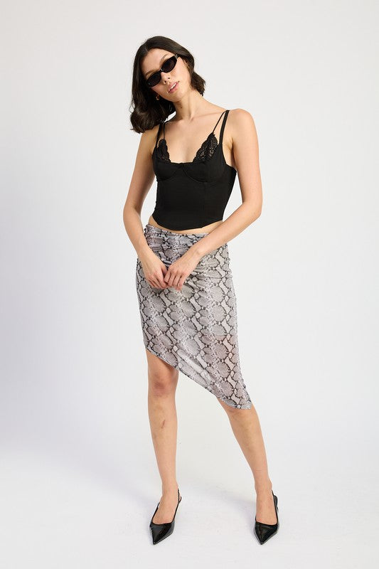 Peekaboo Lace Corset Top