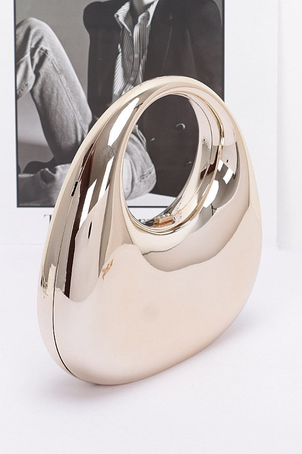 Polished Molded Top Handle Clutch 1