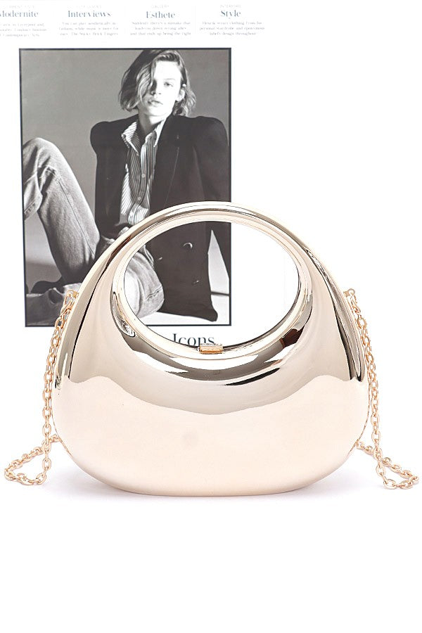 Polished Molded Top Handle Clutch 1