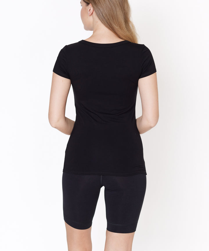 Bamboo V Neck Fitted Top