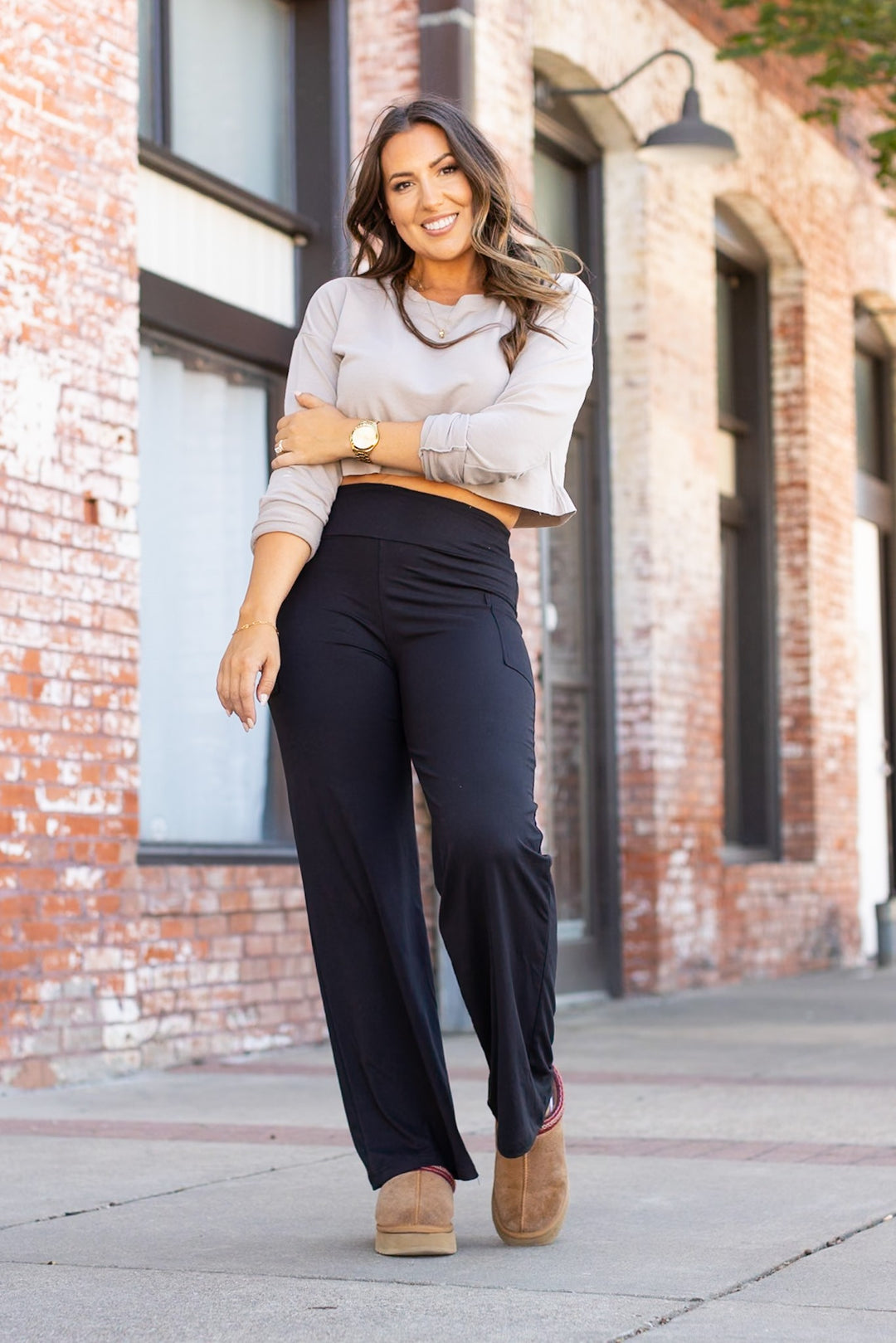 Black The Serena Black Luxe Loungers With Pockets